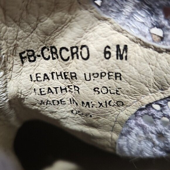 Freebird by Steven Cabcro Crochet Lace Western Moto Booties Size 6 Grey Blue - Picture 12 of 12